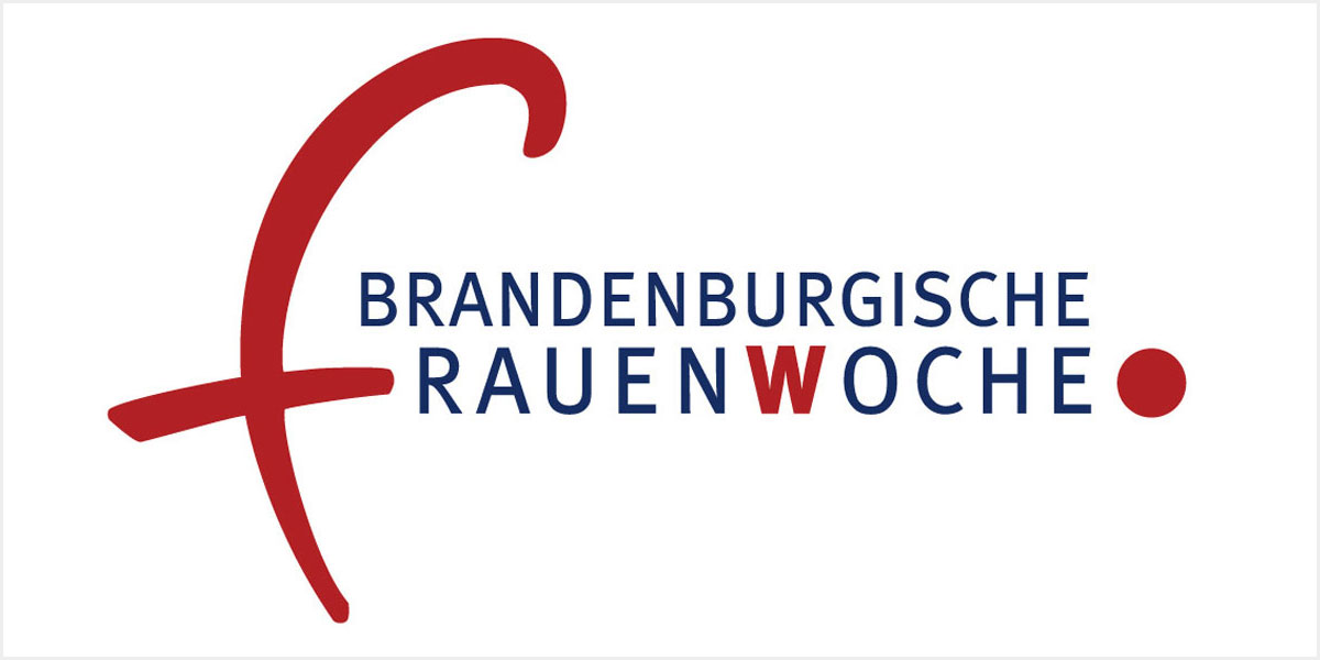 Logo Brandenburgische Frauenwoche mit Rahmen
