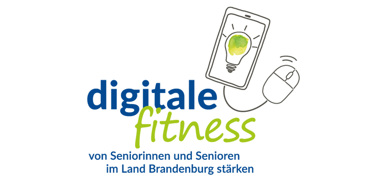 Logo Wettbewerb „Digitale Fitness von Seniorinnen und Senioren im Land Brandenburg stärken“